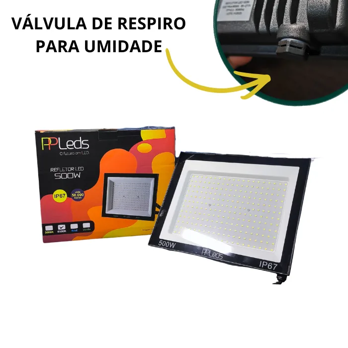 Refletor de led 500W, 6000K, IP 67